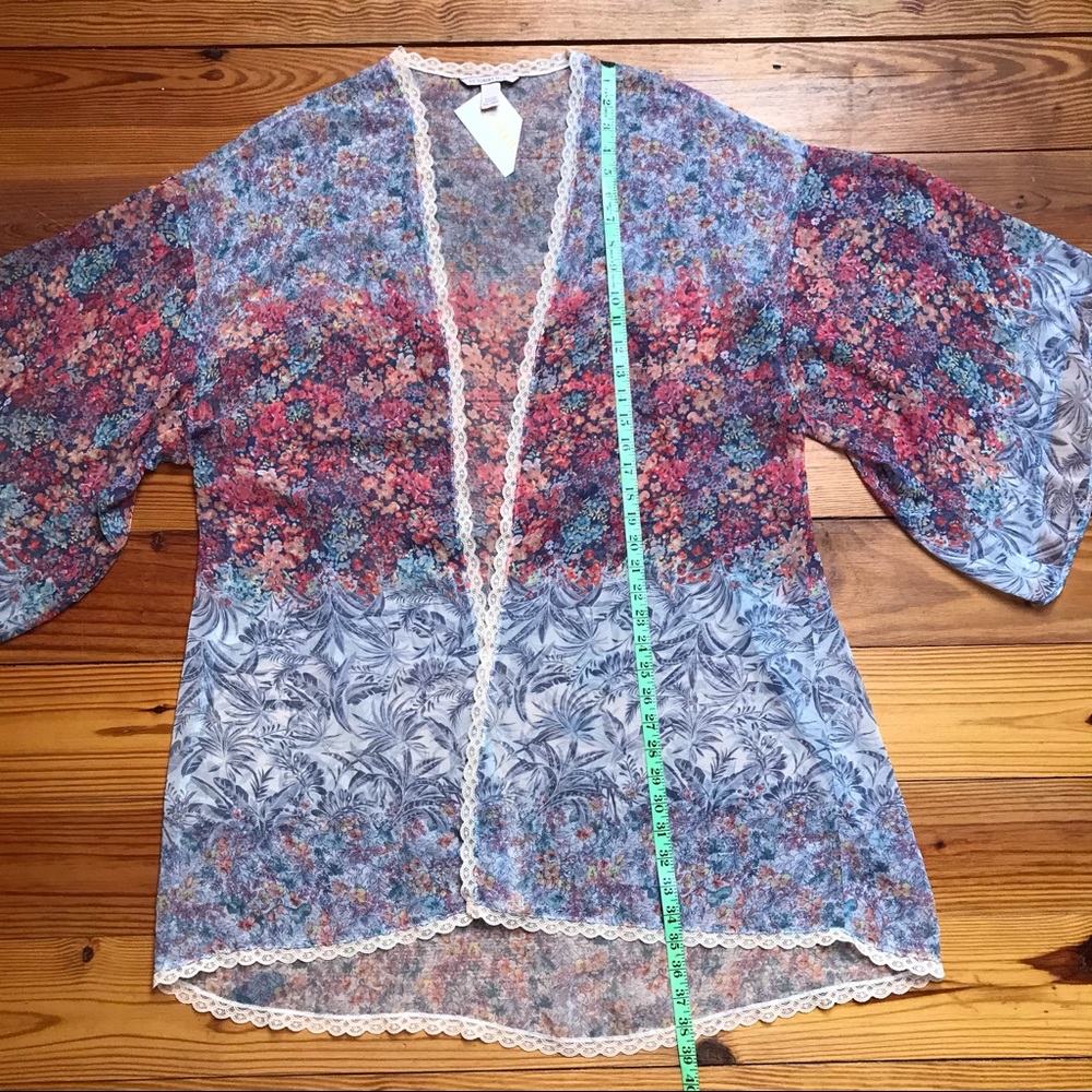 Victoria’s Secret Pastel Blush Floral Duster Robe, EUC, M/L - Picture 9 of 13